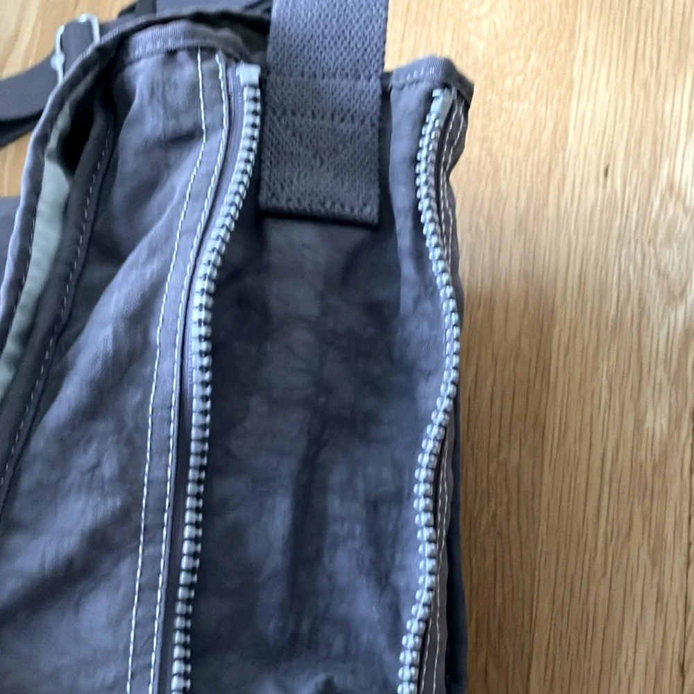 Kipling Madhouse Messenger Laptop Bag with Adjustable Strap Gray